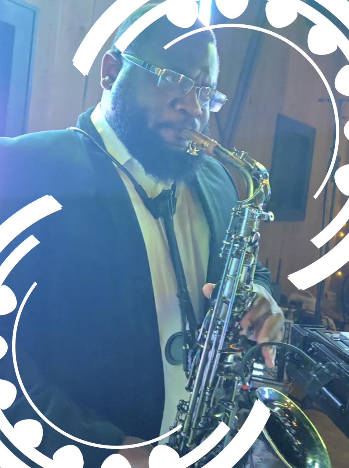 Live musicians performing at event